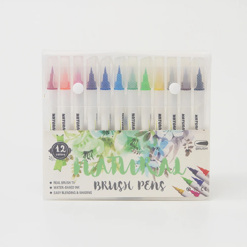 

12 Colors Write Calligraphy Paint Marker Pens Set Drawing Painting