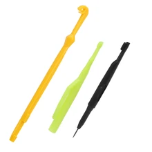 Желтый рыболовный узел для крючка+ желтые и черные иглы для связывания набор инструментов средство для удаления запаха рыбы экстрактор сборщик узлов рыболовные аксессуары