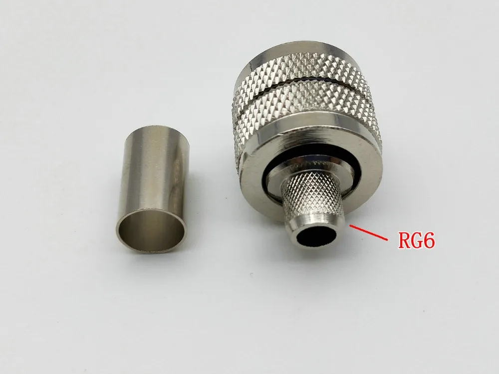 2 шт. Штекерный обжимной разъем PL259 UHF RF для адаптера RG8 RG6 RG58 RG316|Соединители| |