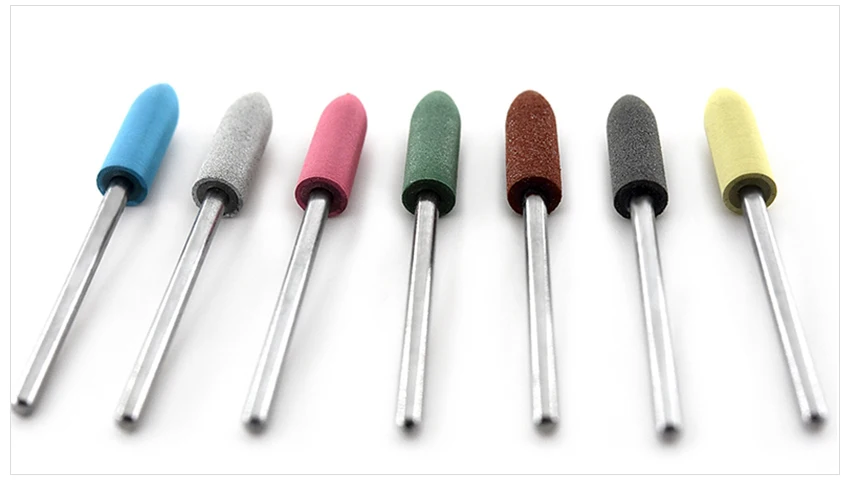 KADS резиновые силиконовые сверла для ногтей гибкий полировщик маникюрная машина аксессуары для ногтей электрическая педикюрная пилка для ногтей