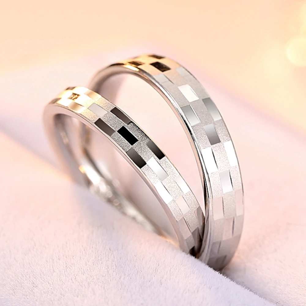 1 шт. простое кольцо 925 пробы серебряные кольца для женщин классические кольца ювелирные изделия оптом чистое серебро 925 парные кольца для возлюбленных подарки