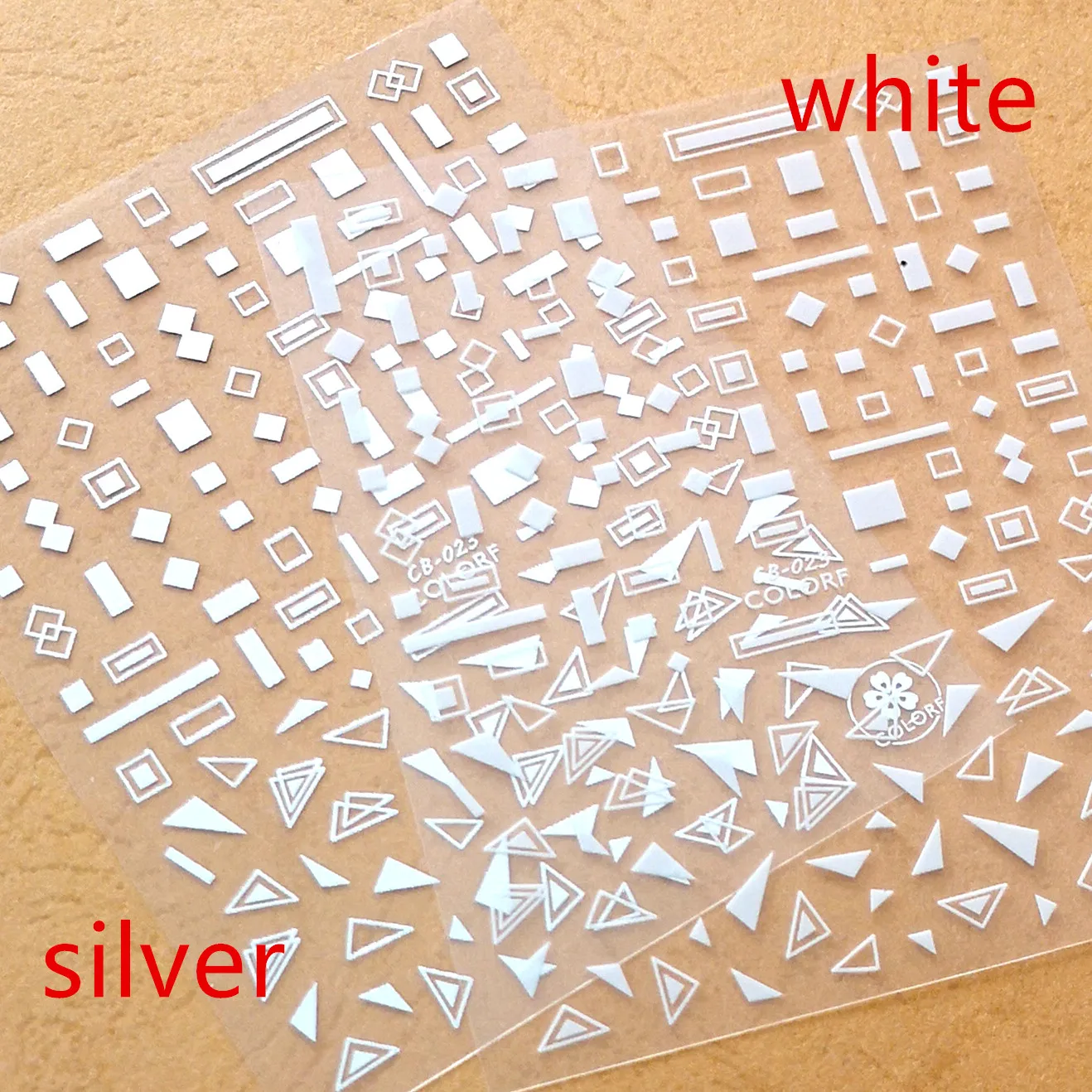 

Newest CB-23 3d nail art sticker decal stamping template Japan korea type DIY nail decorations tools nail wraps