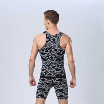

Men Pro Fitness Sets QUICK-DRY Exercise Gymming Top + Short T-shirt Tee Vest Sporting Compress Runs Yogaing Tank T Shirt MA3640