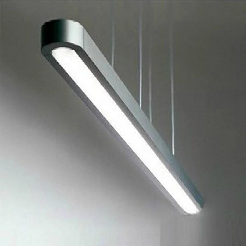 

Simple Modern Lamps Villa Strip Office Engineering Pendant tube Creative Ruler Pendant led office chandelier led lighting lamp
