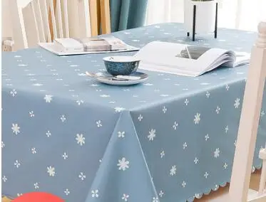 

PVC tablecloth fabric waterproof anti-scalding oil-free disposable net red girl heart tablecloth Nordic rectangular table cloth