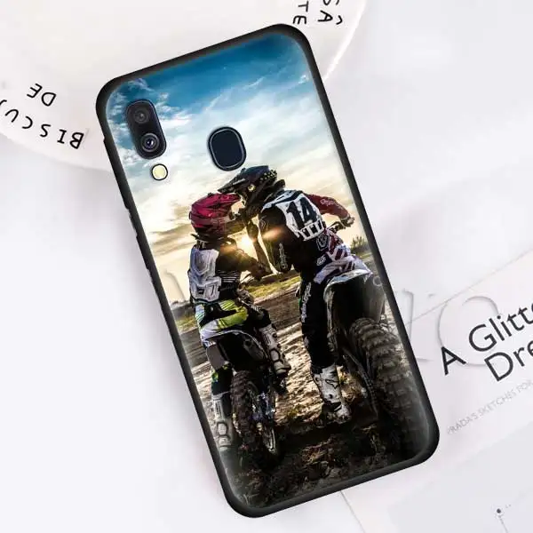 Moto крест moto rcycle Спорт на открытом воздухе силиконовый мягкий чехол для samsung Galaxy A50 A40 A70 A30 A20 A80 A6 A7 A8 плюс A9 черный чехол Чехол - Цвет: 011