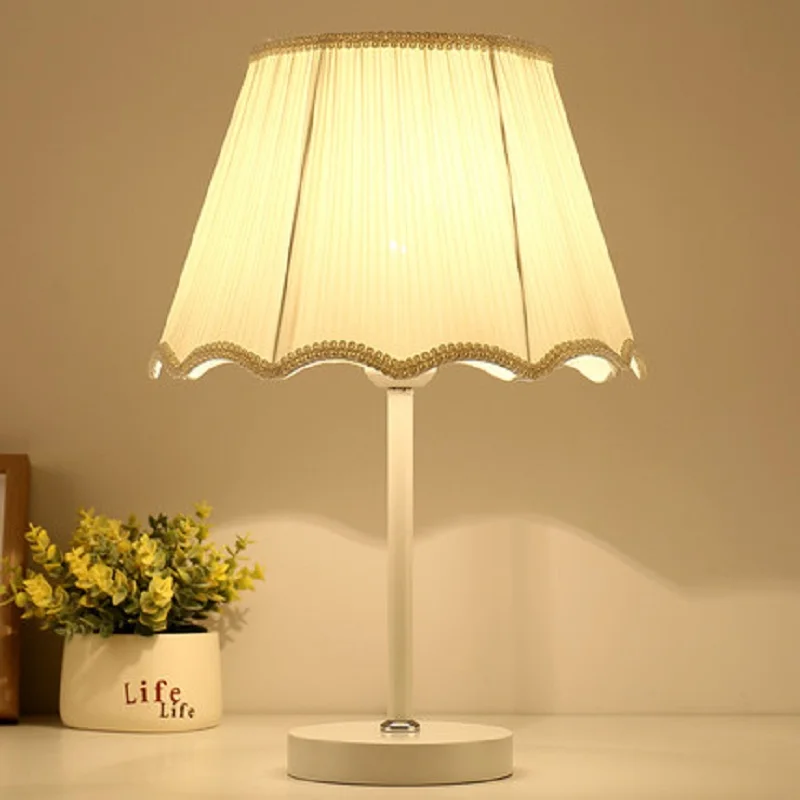 

Handcraft Cloth LED Table Lamps Simple Modern Dimmable Luminary Bedroom Bedside Cabinet Living Study Room Night Desktop Lights
