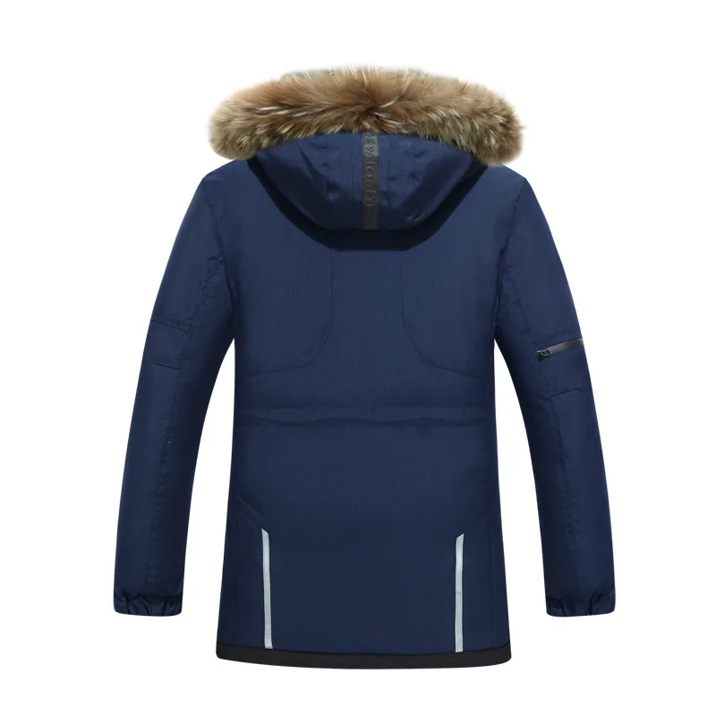 Hommes Duvet Capuchon Parka marine Vêtements Mâle Vestes De Avec 2018 Épaississement Grand Manteau25c Hiver Nouveau Fourrure Veste Canard Gris Bleu Long vert Mode dxsQhCtr
