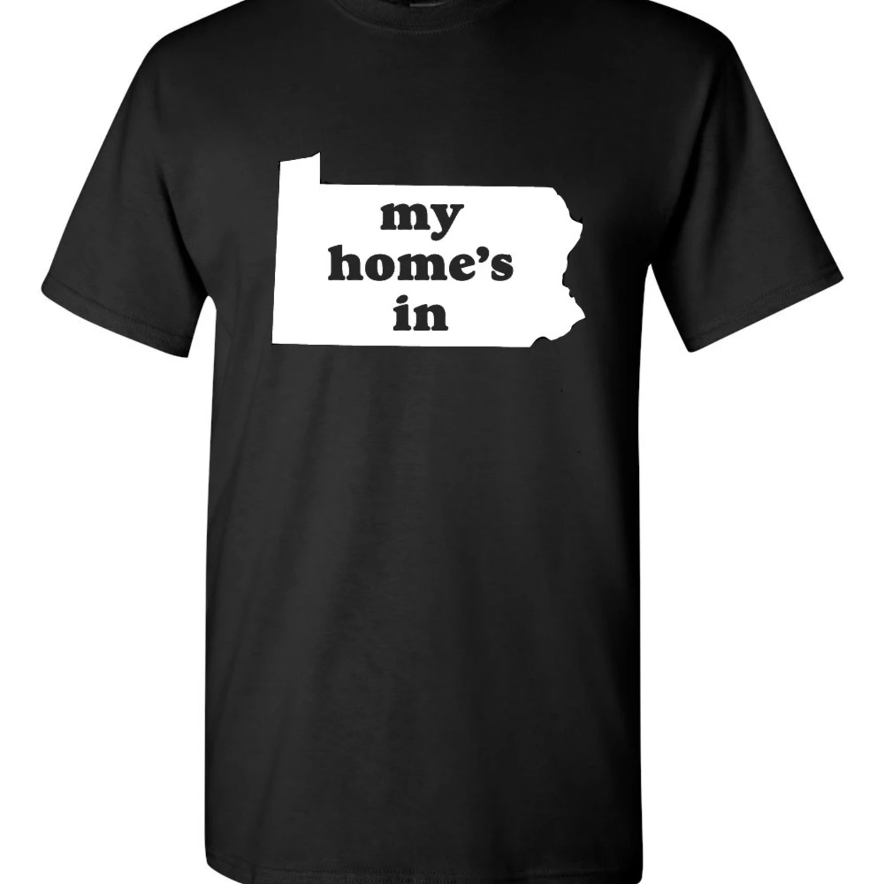 Men Black Pennsylvania Tee Shirt , Pennsylvania Tees, Inspirational top, My Home in Pennsylvania, Philly Tees