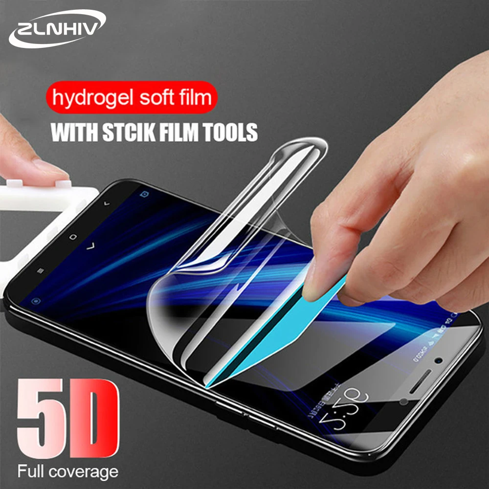 

ZLNHIV soft full cover for xiaomi redmi 5 5A plus redmi note 5 S2 hydrogel film for redmi 5 phone screen protector hydrogel film