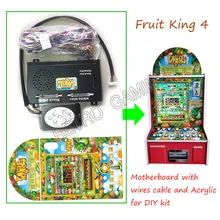 Новейшая Плата Fruit King 4 PCB с проводами кабельная клавиатура и акрил для аркада для монет управляемая видео слот-машина Марио