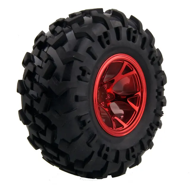 Special Offers 4PCS/Lot 3001 Big Feet Tires Crawler Tires Wheel Hub and Skin 125mm Spare Parts For HSP HPI 1/10 RC Model Big Feet Crawler Cars