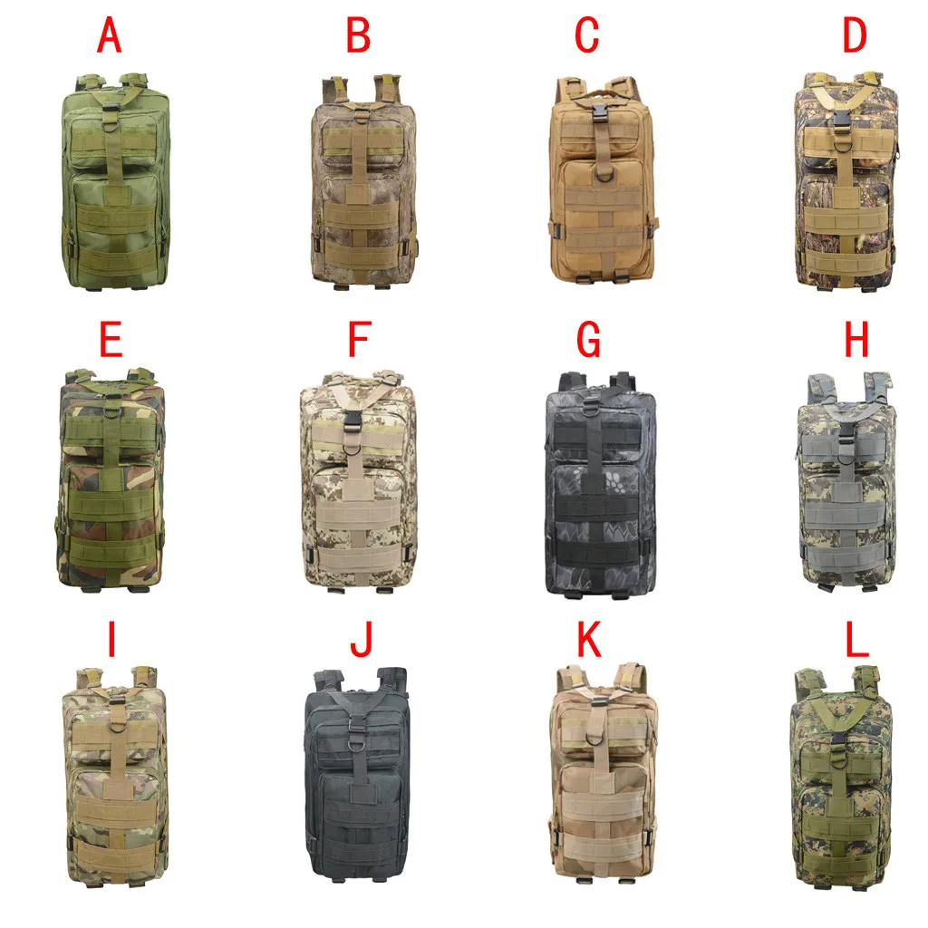 Открытый военный рюкзак 1000D нейлон 30L водонепроницаемый тактический рюкзак спортивный Кемпинг Туризм треккинг Рыбалка Охота сумки# L4