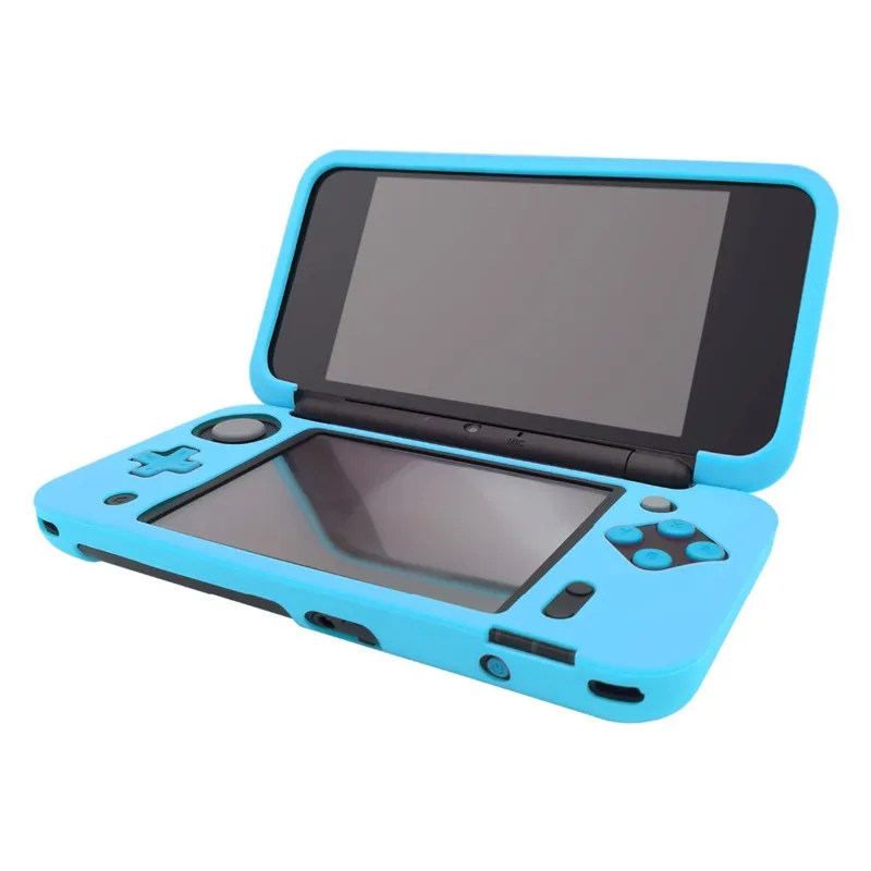 Jeebel NAND 2DS XL LL чехол игровой автомат силиконовый Полный Чехол резиновый корпус мягкий кожаный чехол ручка чехол