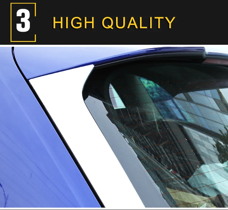 Gelinsi для Audi Q5 FY, автомобильный Стайлинг, Авто Накладка на заднее лобовое стекло, рамка, наклейка, хромированные внешние аксессуары