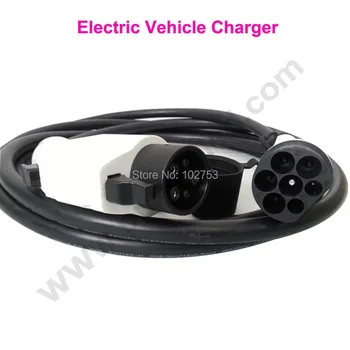 

32A 5m Tesla EV car charger cable SAE J1772 to IEC 62196-2 type 2 to type 1 EV connector EVSE for electric car charging station