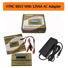 HTRC Imax B6 V2 80 Вт Профессиональная цифровая батарея баланс зарядное устройство Dis зарядное устройство для LiHV LiPo LiIon LiFe NiCd NiMH PB батарея