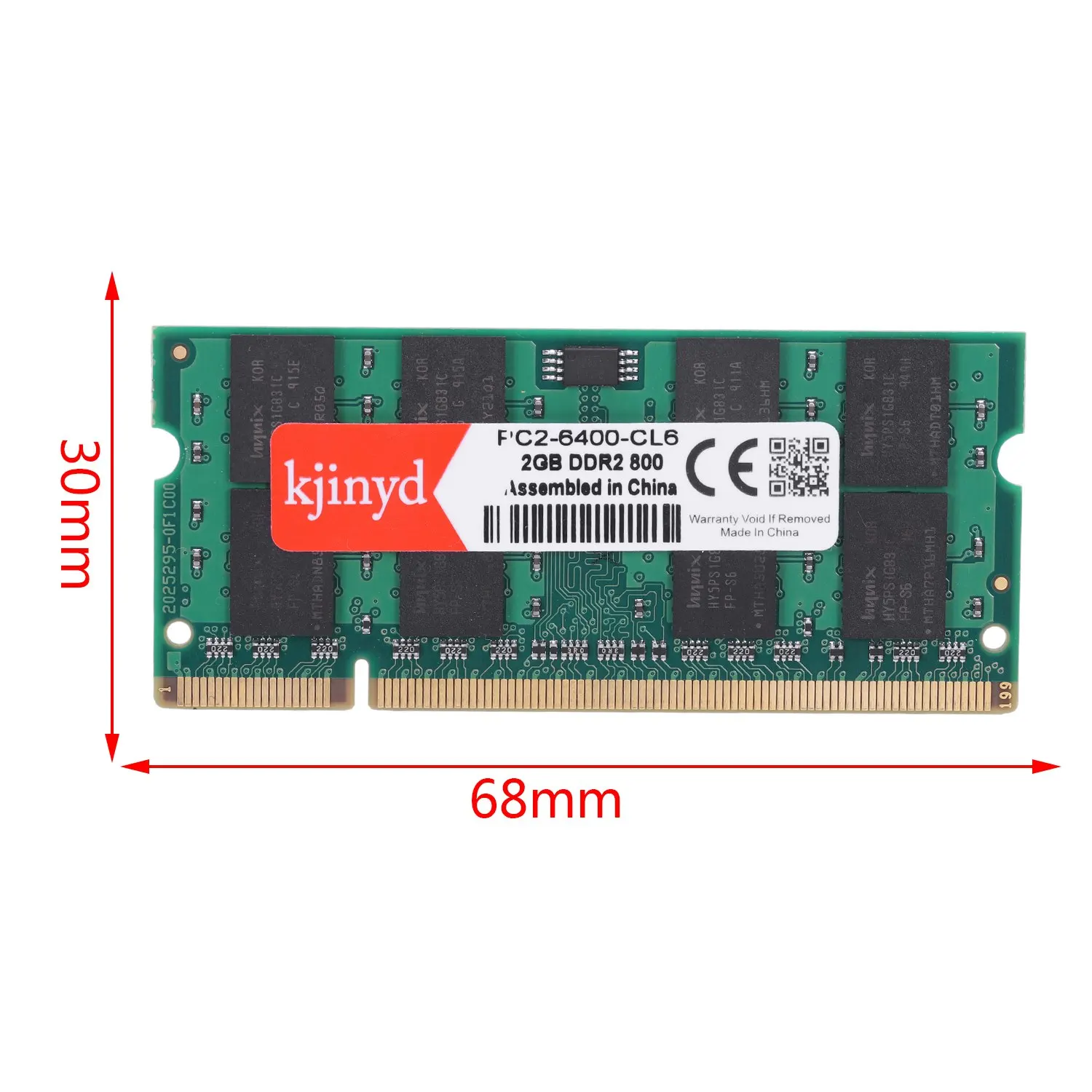 Горячая-Kjinyd Ddr2 2 ГБ 800 МГц 240Pin Ram Sodimm память для ноутбука поддержка Memoria Ddr2 notebook(1,8 в