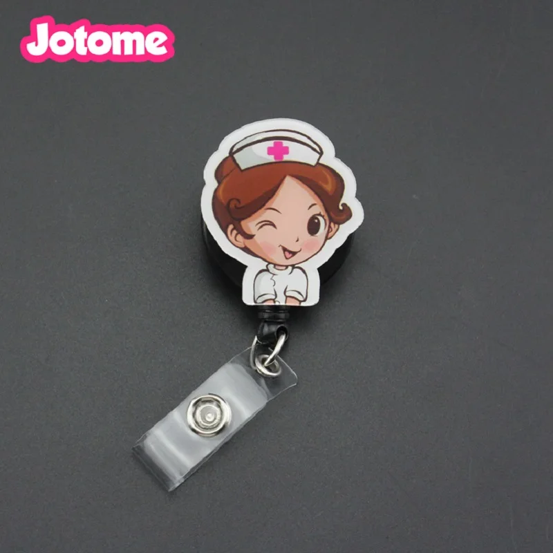 

10pcs random mix Medical Nurse plastic Badge Reel for doctor