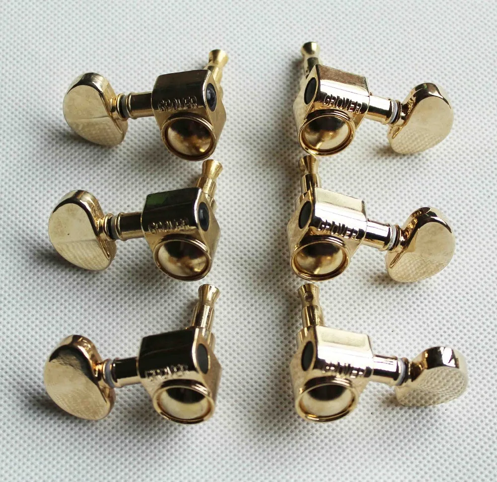 

1 set 6 pcs Grover tuner, Grover guitar machine tuner, Gold color