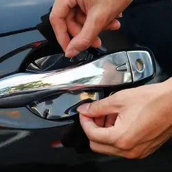 4 шт./лот автомобильная ручка Защитная пленка экстерьера автомобиля прозрачный Стикеры автомобильной аксессуары автомобилей для укладки