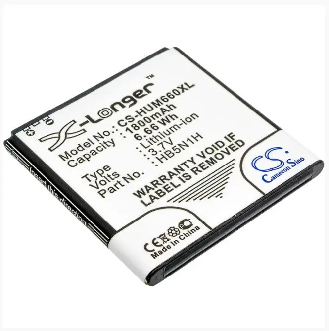 Cameron Sino Bateria de 1800mah para Celular Compatível com Cricket Ascend q M660 Cameron Ascend C8812 G300 G302d G309t M660 Phoenix T8828 U8680 Baterias p/ telefone celular 1 High Quality Telefonia e Comunicação