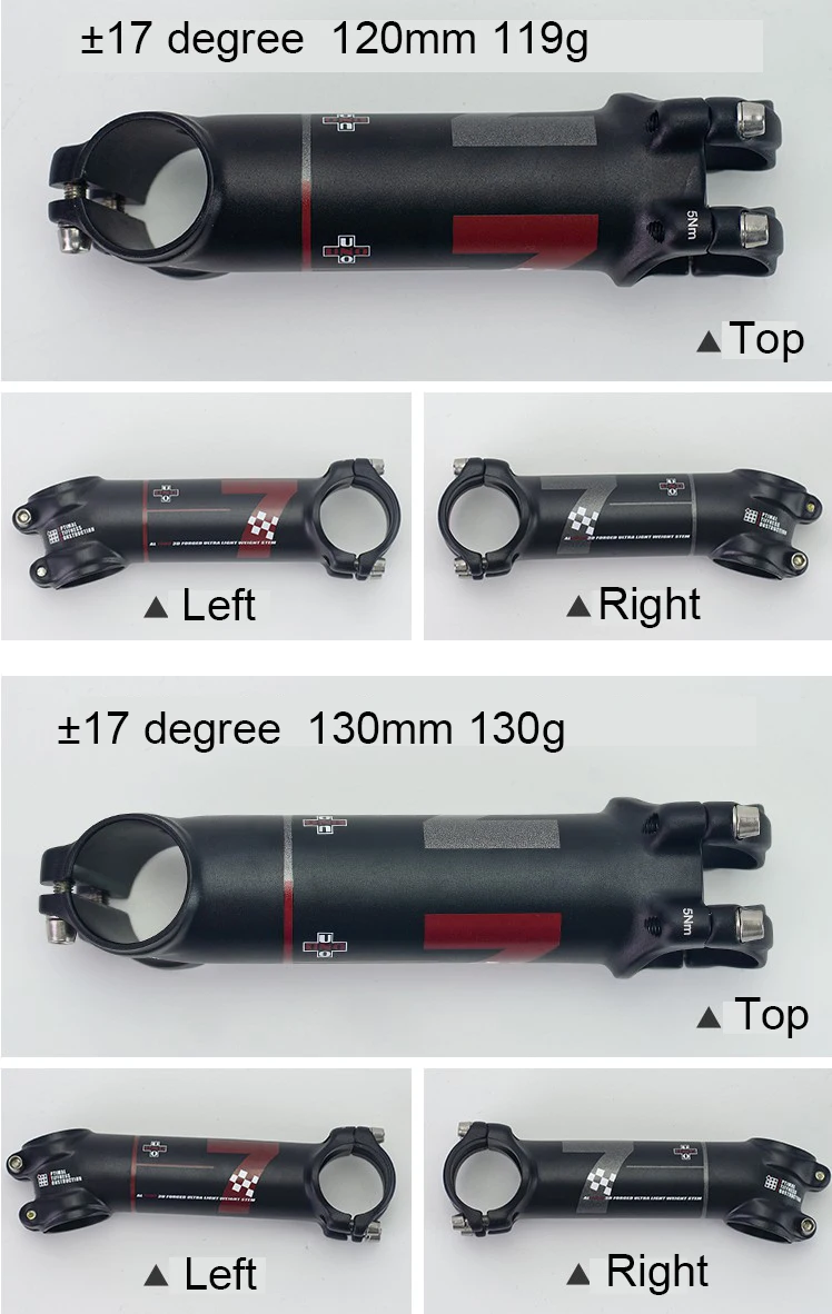 UNO 7 велосипедный стержень MTB Горный Сверхлегкий AL7050 7 17 градусов дорожный велосипедный Стержень 31,8 60 70 80 мм 90 100 110 120 130 мм Kalloy