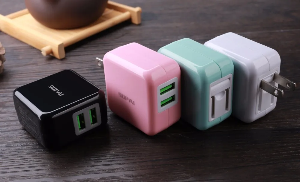 PT 04 2.1A dual USB folding travel chargerin Chargers from Consumer