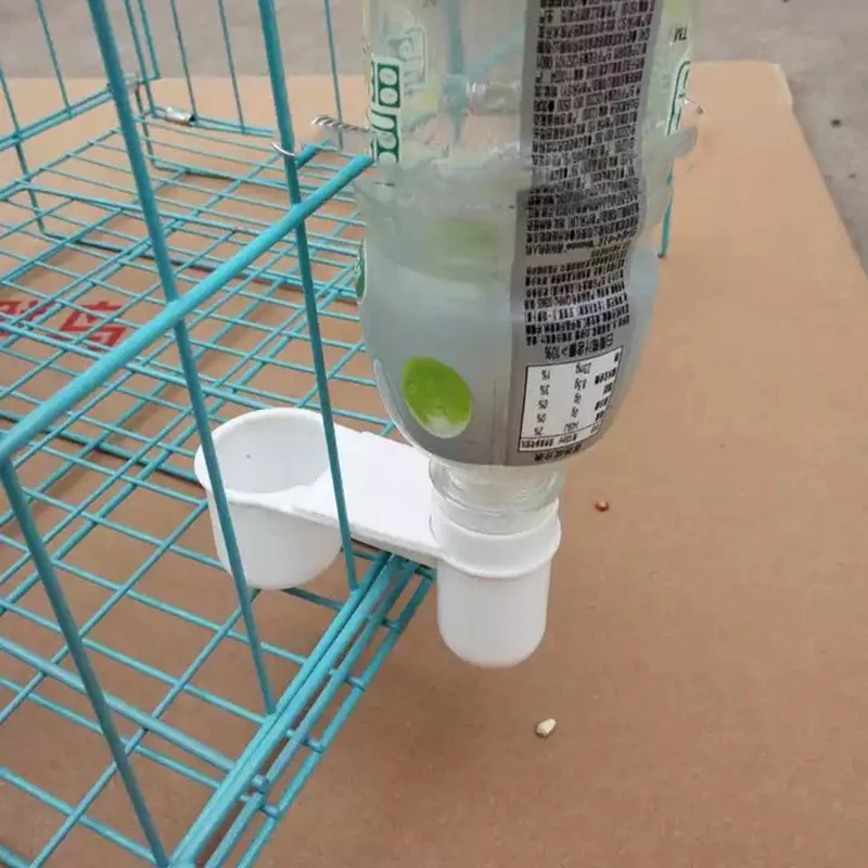2pc bird feeder drinker cup water bottle drinking bowl poultry dove pet pigeonSP 