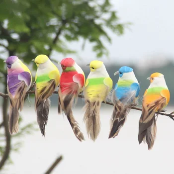 

12Pcs/set Simulation Artificial Foam Feather Birds DIY Crafts Ornament Bird Decoration Adornment Simulation Garden Decor Craft