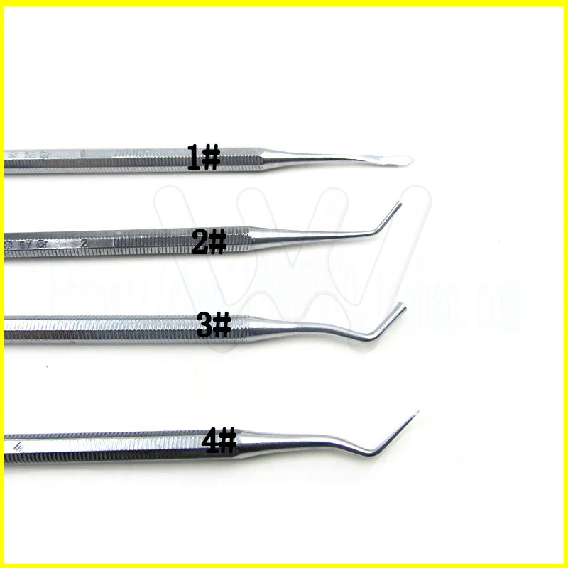 4Pcs Set Factory outlet Dental Composite Filling Instrument spatula Amalgam Plastic Double Ends (1)
