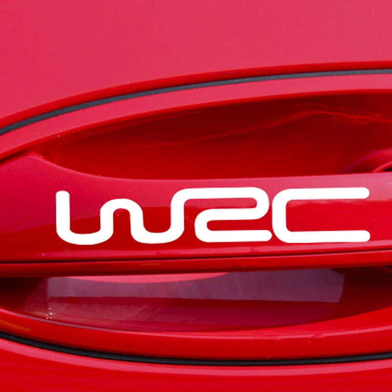 4 pcs car styling logo WRC door handle reflective stickers customized symbolic decoration | Автомобили и мотоциклы