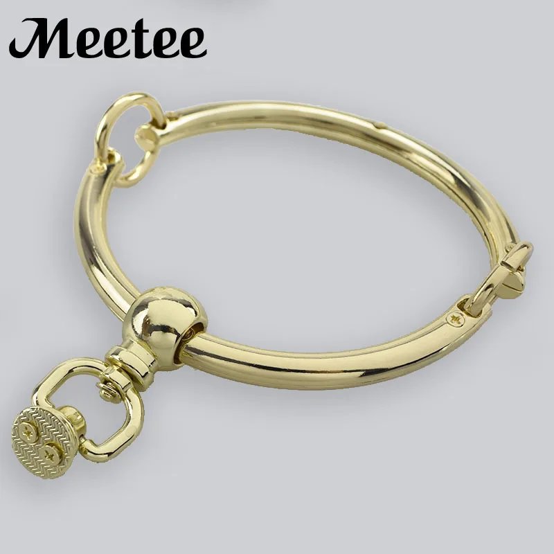 2Pcs O Rings Metal Bag Handles for Women Fashion Handbag Strap