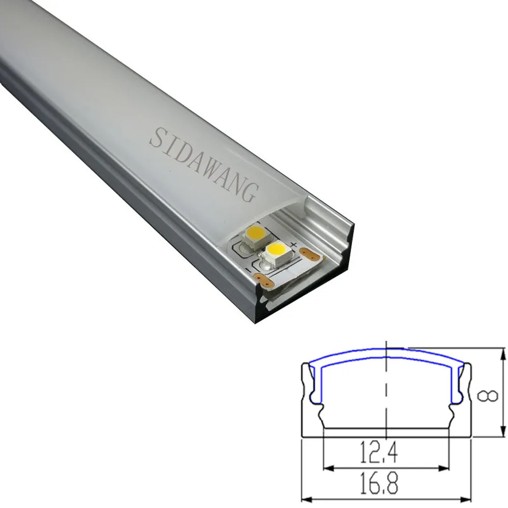 2 м светодиодный алюминиевый профиль, светильник для 12 мм ленты SDW131