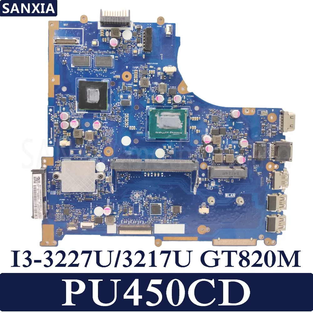 KEFU PU450CD материнская плата для ноутбука ASUS PU450C тест оригинальная I3 3227U/3217U
