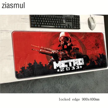 

metro 2033 mouse pad 900x400x2mm mats Customized Computer mouse mat gaming accessories Boy Gift mousepad keyboard games pc gamer
