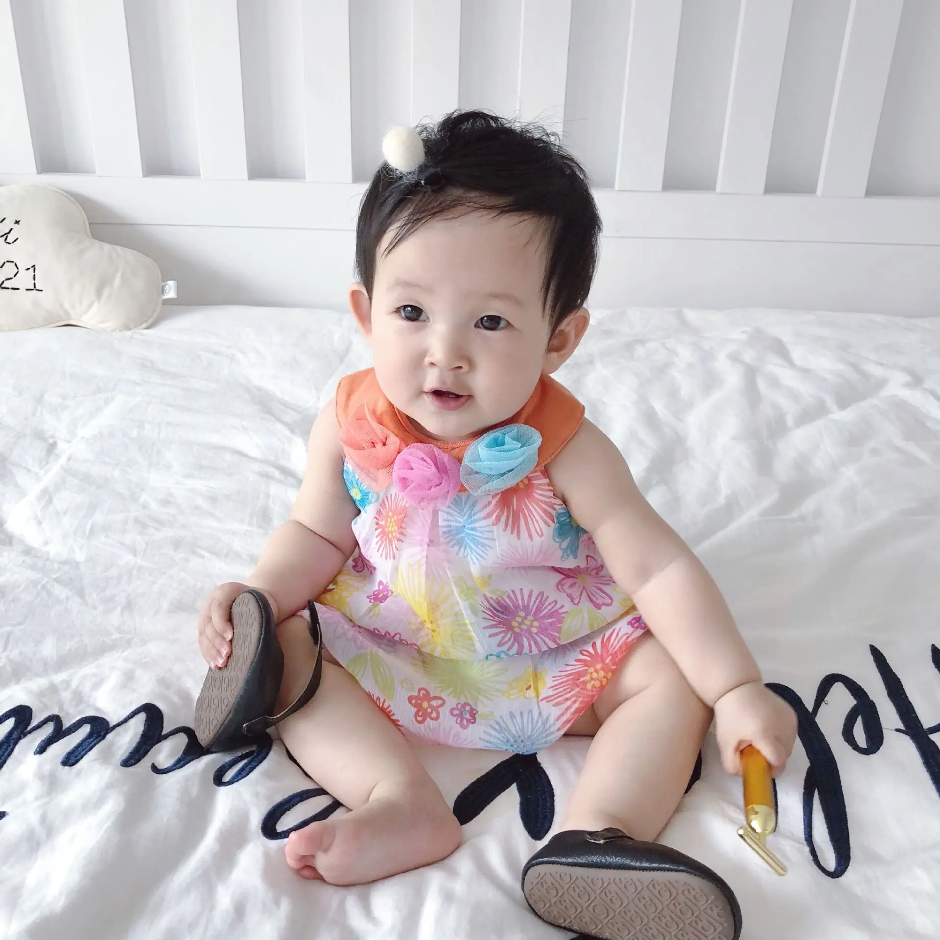 

2019 Tong Chiffon Happy Clothes Baby Kazakhstan Dress Sleeveless Thin Section