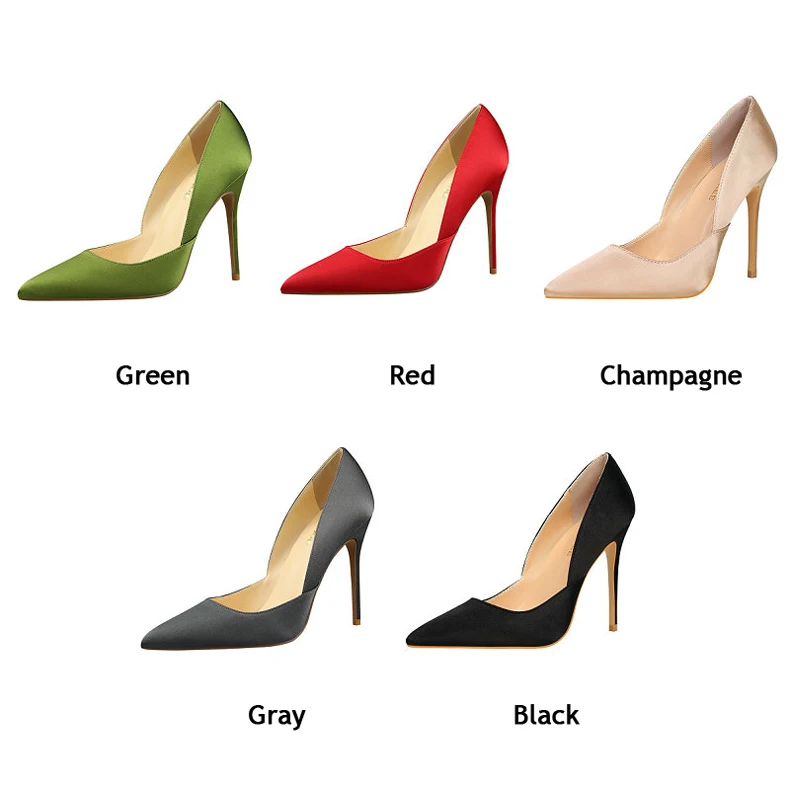 Women's Pumps Shoes Shallow Slip-On Party Designer Shoes Women Luxury 2018 High Heels Pumps High Heels Shoes Woman 12 cm Office (4)
