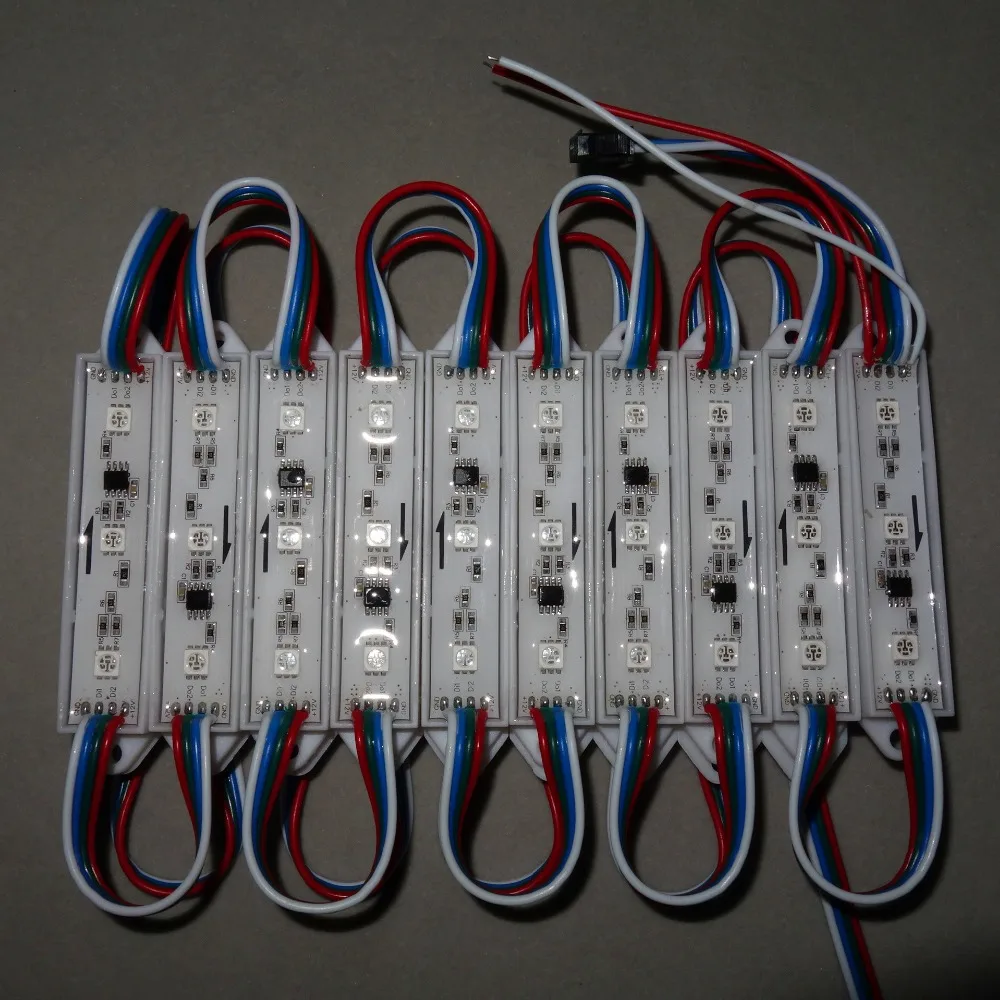20 шт/шнур DC12V P9883 СВЕТОДИОДНЫЙ полноцветный пиксельный модуль IP68 0 72 Вт