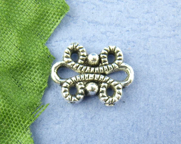 

Zinc metal alloy Connectors Findings Irregular Antique Silver Pattern Pattern Color Plated 12mm x 9mm ,20 PCs new