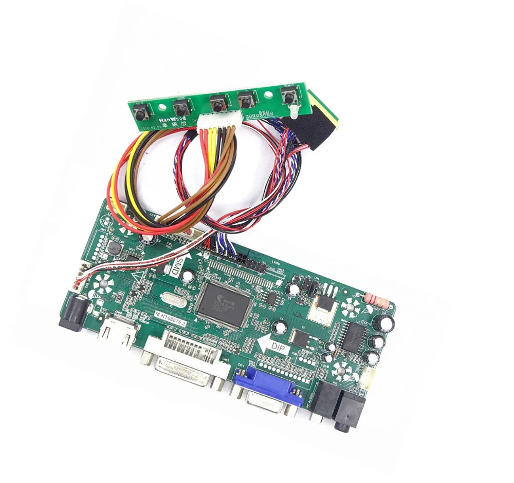 М. NT68676 HDMI DVI VGA LED набор для платы ЖК контроллер DIY B089AW01 V0/V1/V2/V3 1024X600 дисплей
