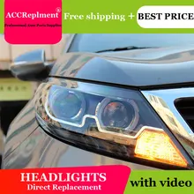 Автомобильный Стайлинг для Kia Sportage R фары 2011-2013 Sportage фары 2011-2013 Angel eye led drl H7 hid Биксеноновые линзы ближнего света