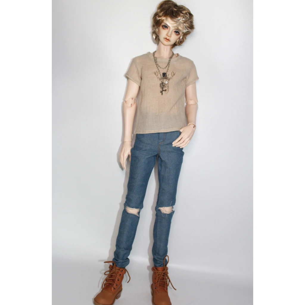 Casual Doll Clothes Short Sleeves T-shirt Tops For 70cm Uncle BJD SD Doll Outfit Accs #1