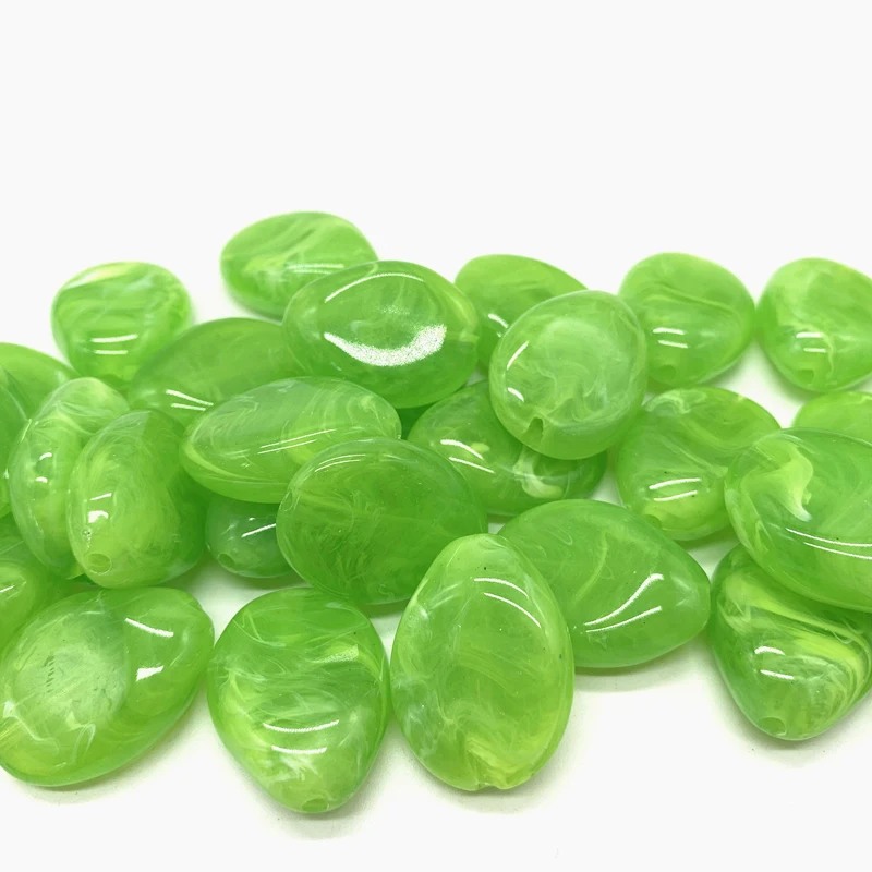 

New 10pcs/lot 25mm Water Droplets Acrylic Beads Spacer Loose Beads For Jewelry Making DIY Bracelet Earring#QW14