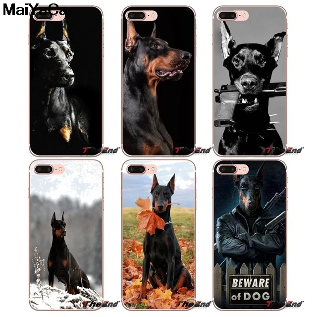 MaiYaCa DOBERMAN аксессуары для iPhone 4S SE 5C 5S 5 6 6S 7 8 Plus X XR XS MAX чехлы телефонов прозрачные
