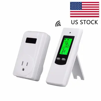

Wireless Thermostat with Remote Control LCD Display Heating Cooling Mode