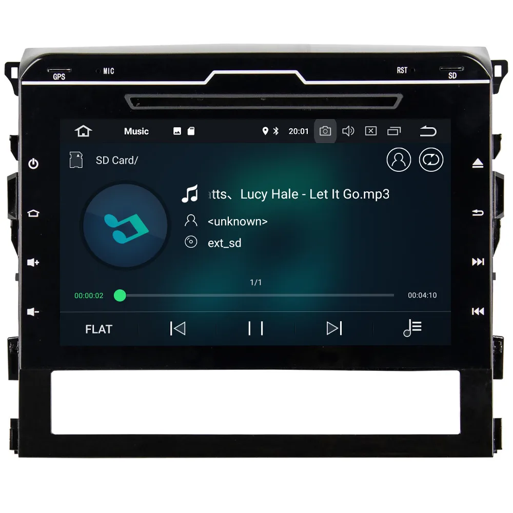 Cheap 9" IPS Octa Core 4G Android 8.1 4GB RAM 64GB ROM Car DVD Player Stereo Radio GPS Glonass For Toyota Land Cruiser LC200 2016-2018 4