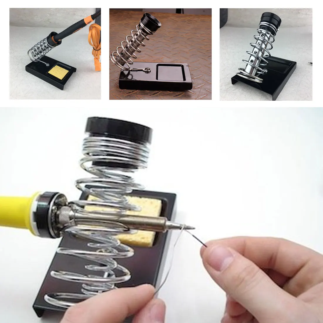 

High Temperature Resistance Soldering Iron Stand Holder Electric Soldering Irons Base Station