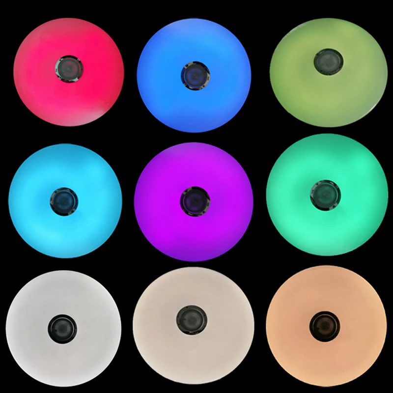 Sala de Estar Quarto das Crianças Luz de Teto App + Remoto Inteligente Bluetooth Moderno Simples Ultra-fino Música Luz Led 15 simples ultra-fino app + remoto música luz