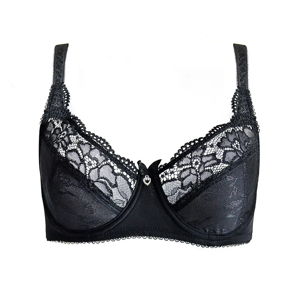 New Hot Selling Bras For Women Black White Lace Bralette Sexy Lingerie Embroidery Plus Size A B C D E F G 75 80 85 90 95 100 105